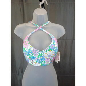 JESSICA SIMPSON WOMENS CRAZY DAISY CROPPED CA MULTI M